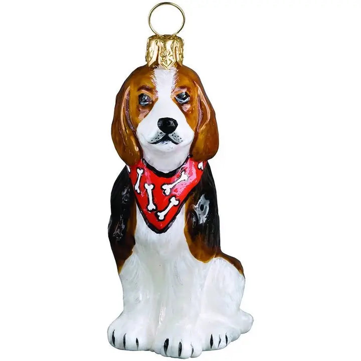 Beagle with Bandana Ornament