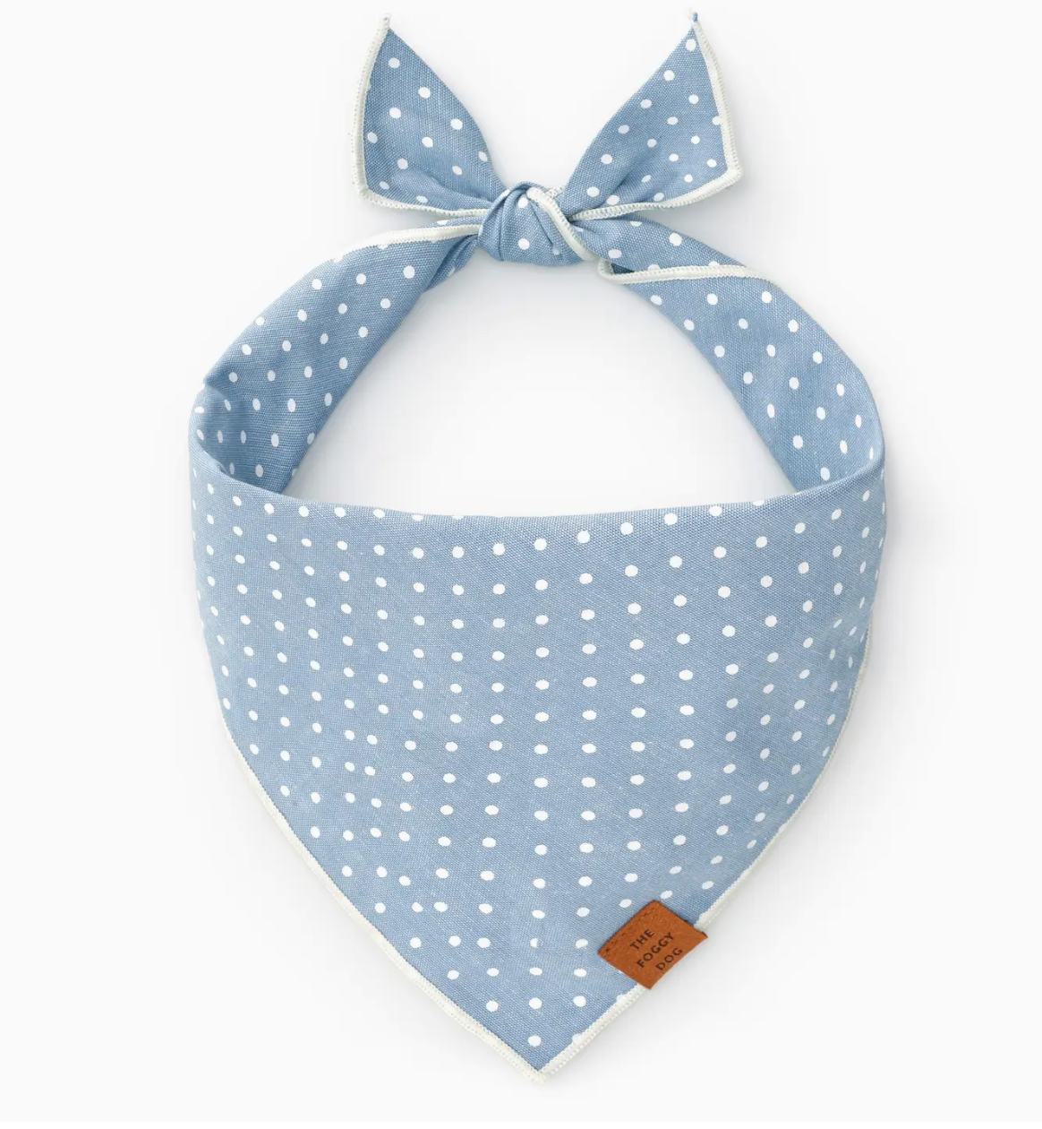 Chambray Dots Dog Bandana