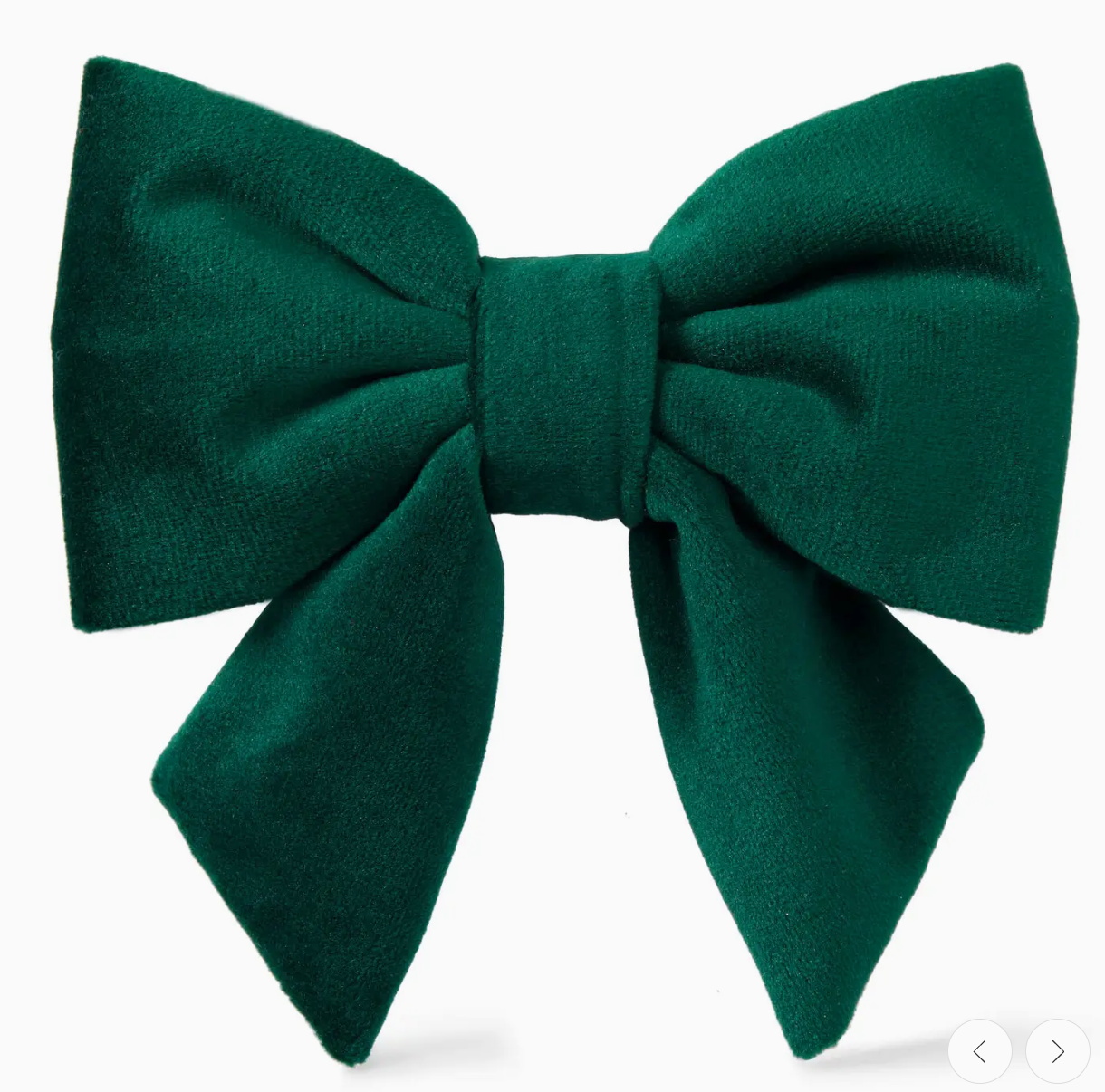Forest Green Velvet Lady Dog Bow