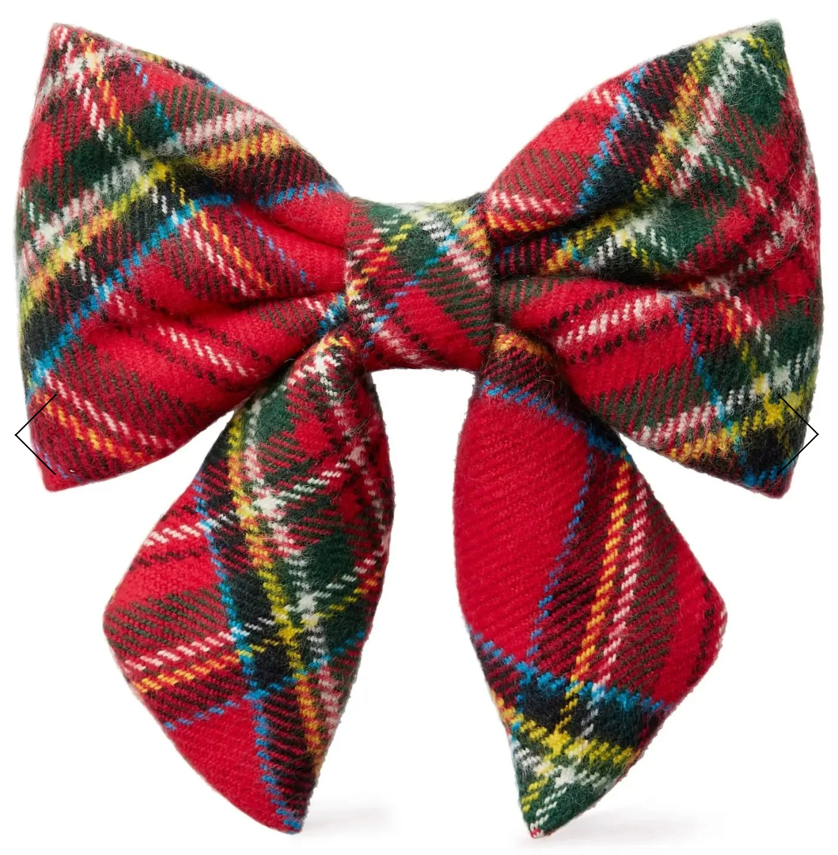 Tartan Plaid Flannel Holiday Lady Dog Bow from The Foggy Dog