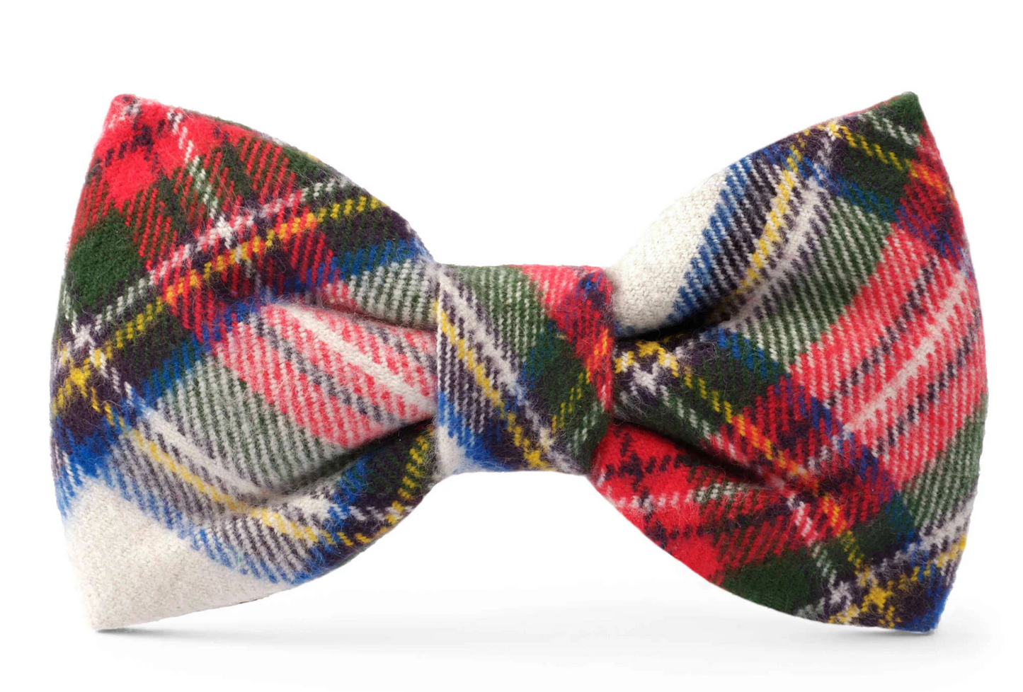 Regent Plaid Flannel Dog Bow Tie