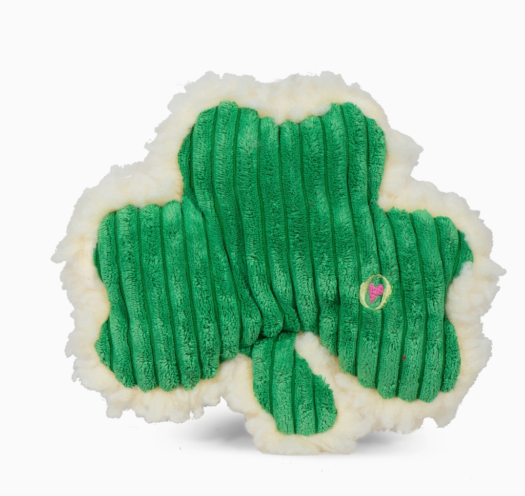 Hugglefleece® Shamrock Plush Dog Toy- St. Patrick's Day
