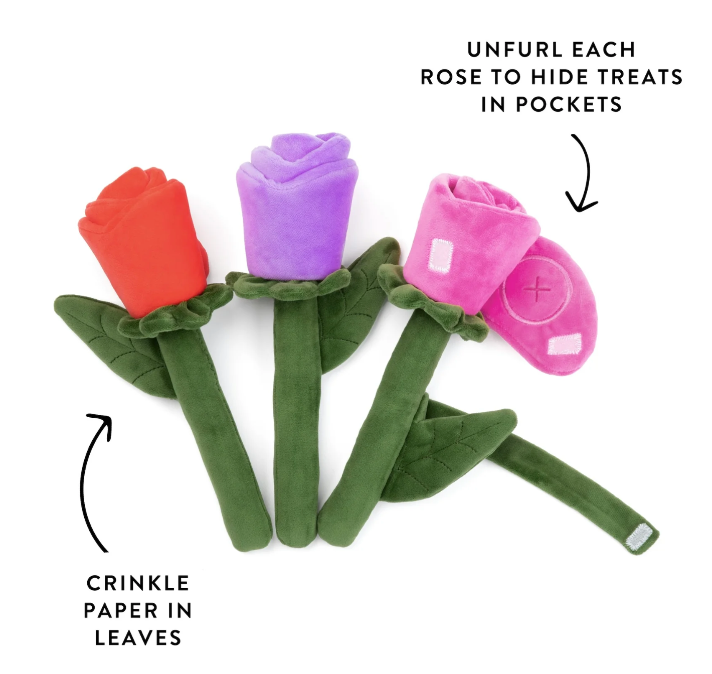 Bouquet of Roses Interactive Snuffle Dog Toy