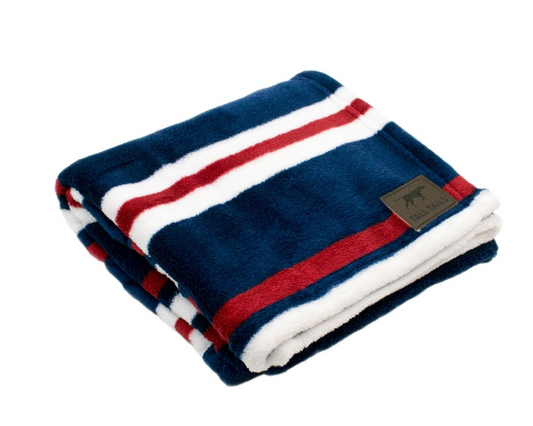 Nautical Stripe Dog Blanket