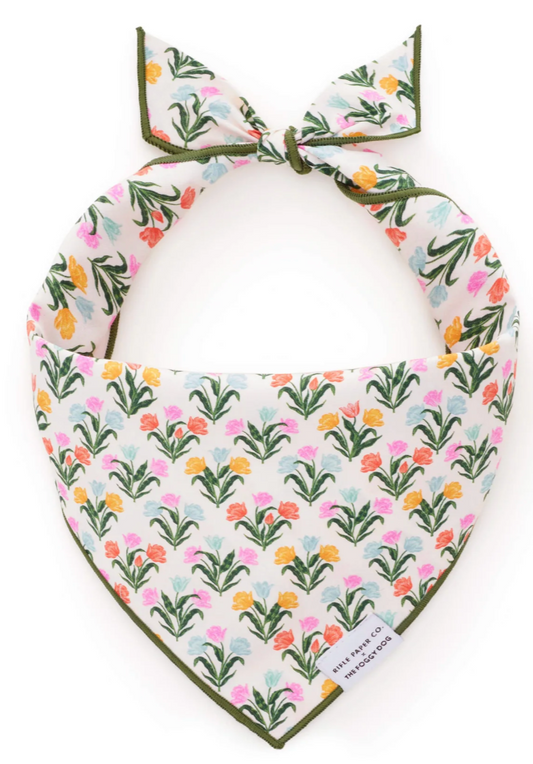 Rifle Paper Co. x TFD Tulips Dog Bandana