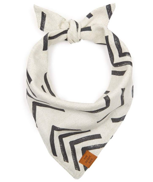 Modern Mud Cloth Natural Dog Bandana
