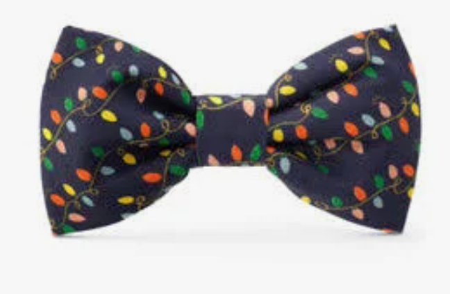 The Foggy Dog Holiday Lights Bow Tie