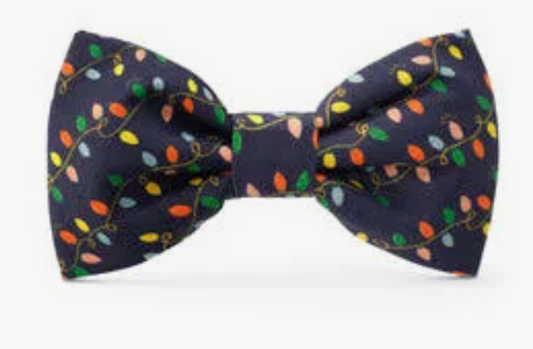 The Foggy Dog Holiday Lights Bow Tie
